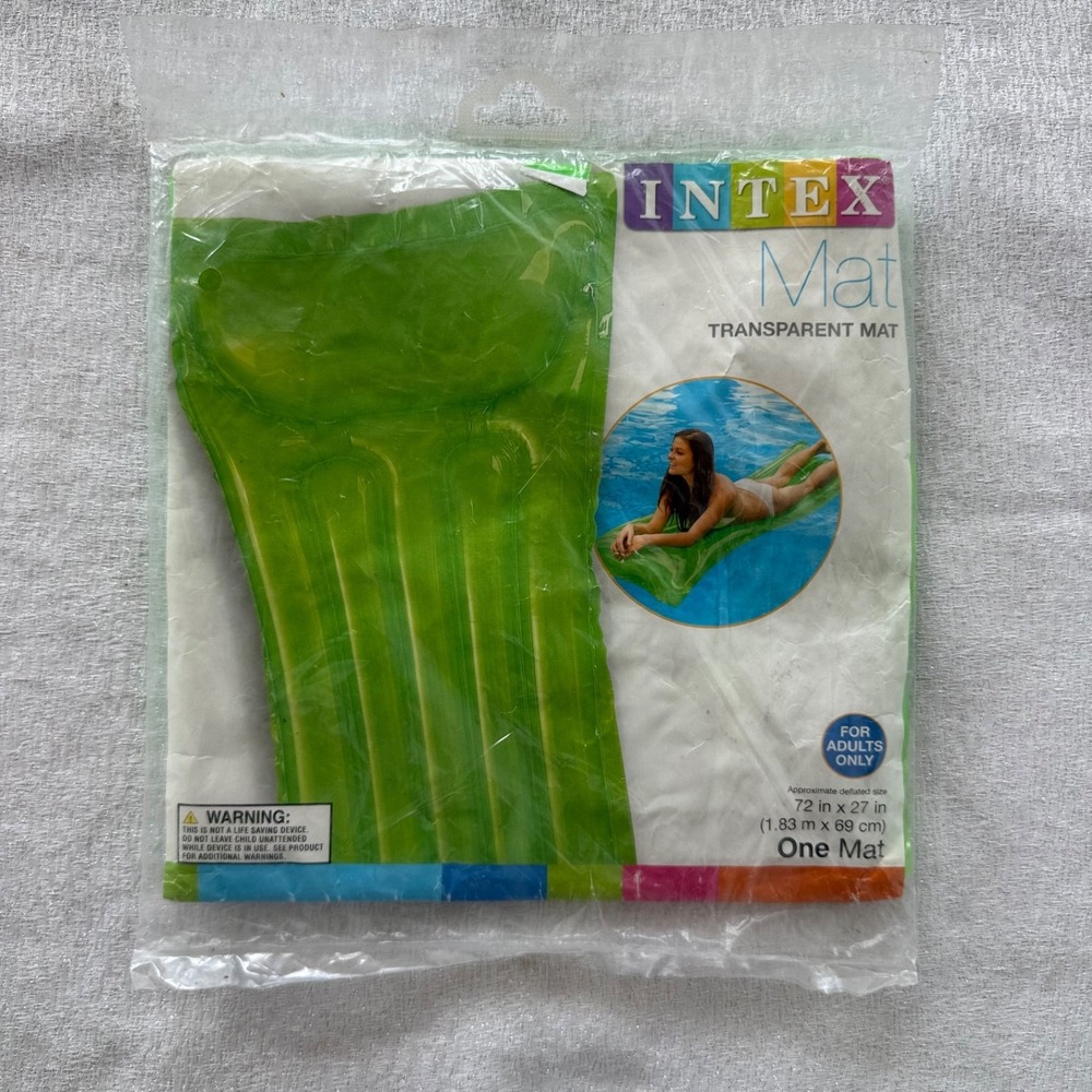 Intex Pool Float Lot 10 Inflatable Rings + Mat Summer Pool Set - Picture 13 of 16